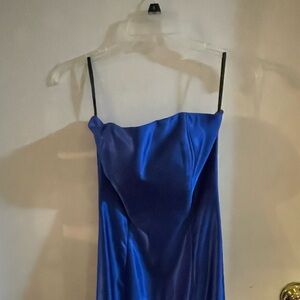 Royal blue evening dress